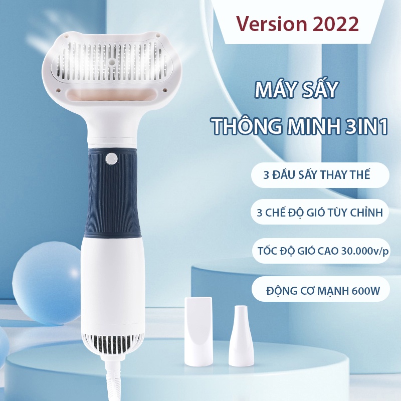 Máy sấy lông chó mèo 3in1 công suất 600W