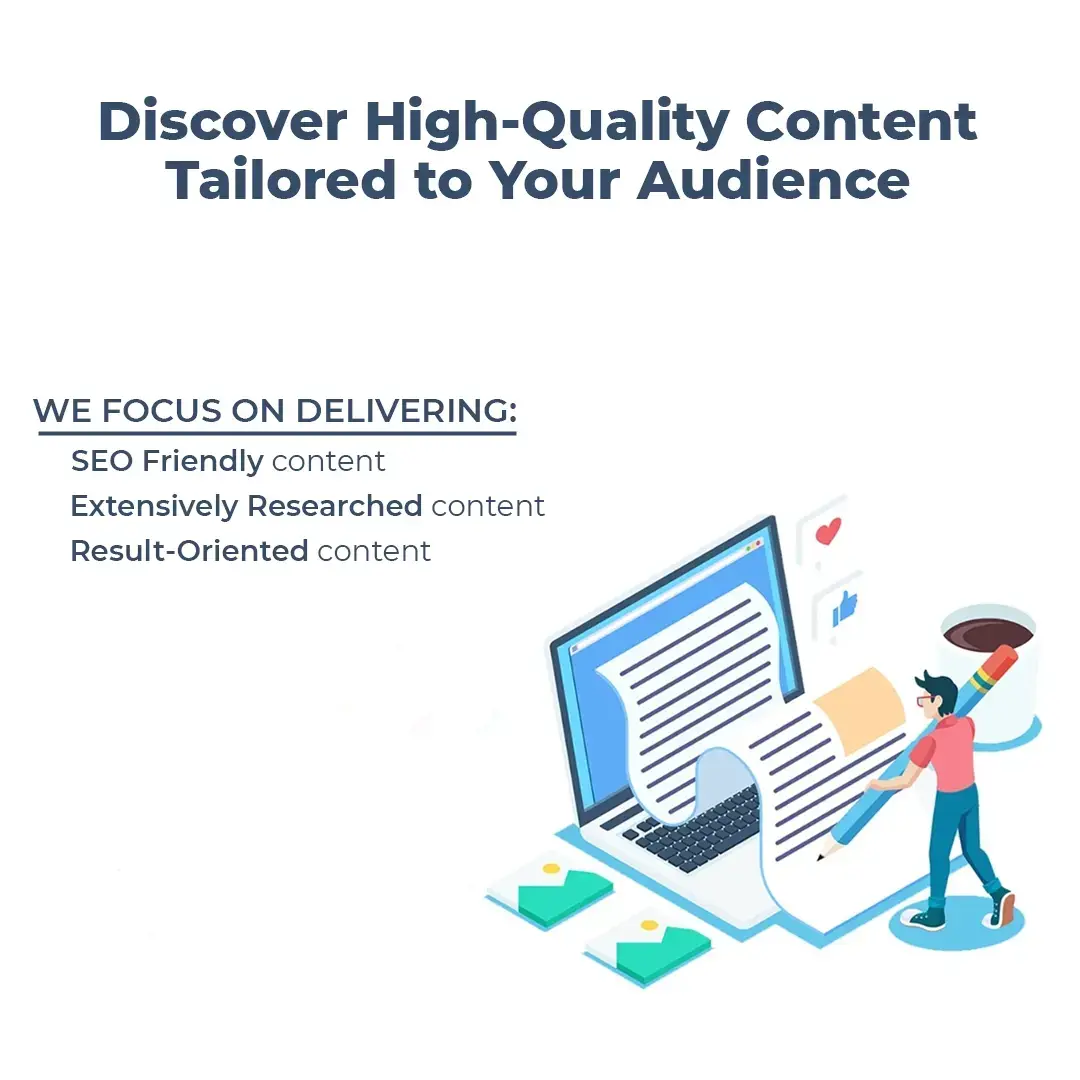 Content Writing Overview Illustration