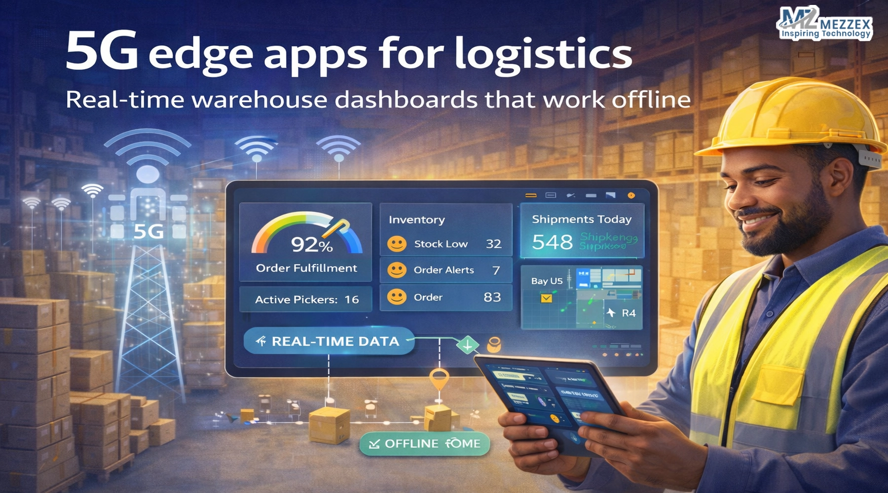 5G Edge Apps for Logistics: Real-Time Warehouse Dashboards That Work Offline