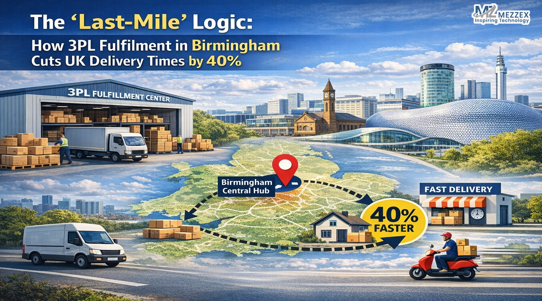 The "Last-Mile" Logic: How 3PL Fulfilment in Birmingham Cuts UK Delivery Times by 40%.