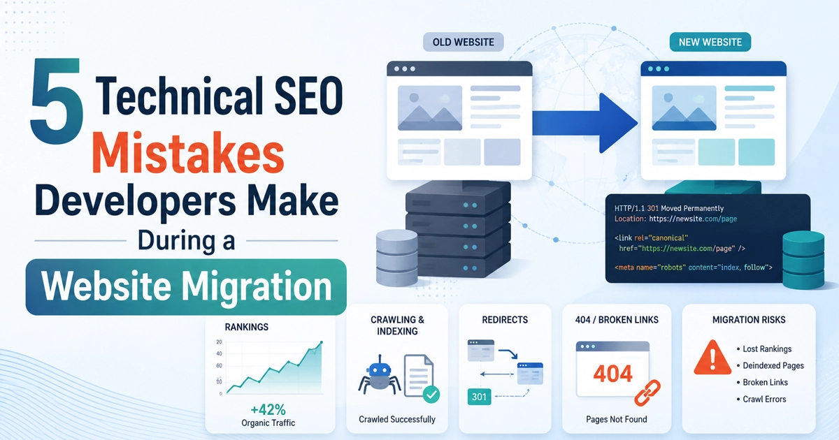 5 Technical SEO Mistakes Developers Make During a Website Migration