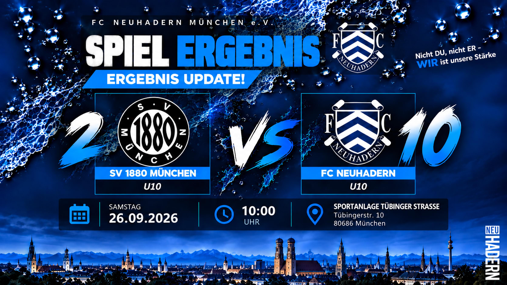 Hitzeschlacht, Cleverness & Teamgeist: FC Neuhadern feiert 10:2-Kantersieg gegen SV 1880!