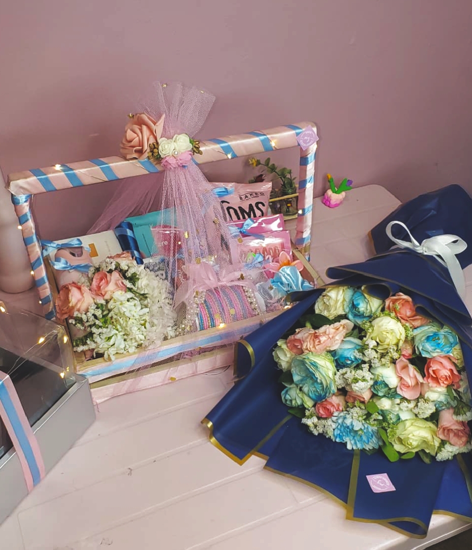 Pastel dream hamper.