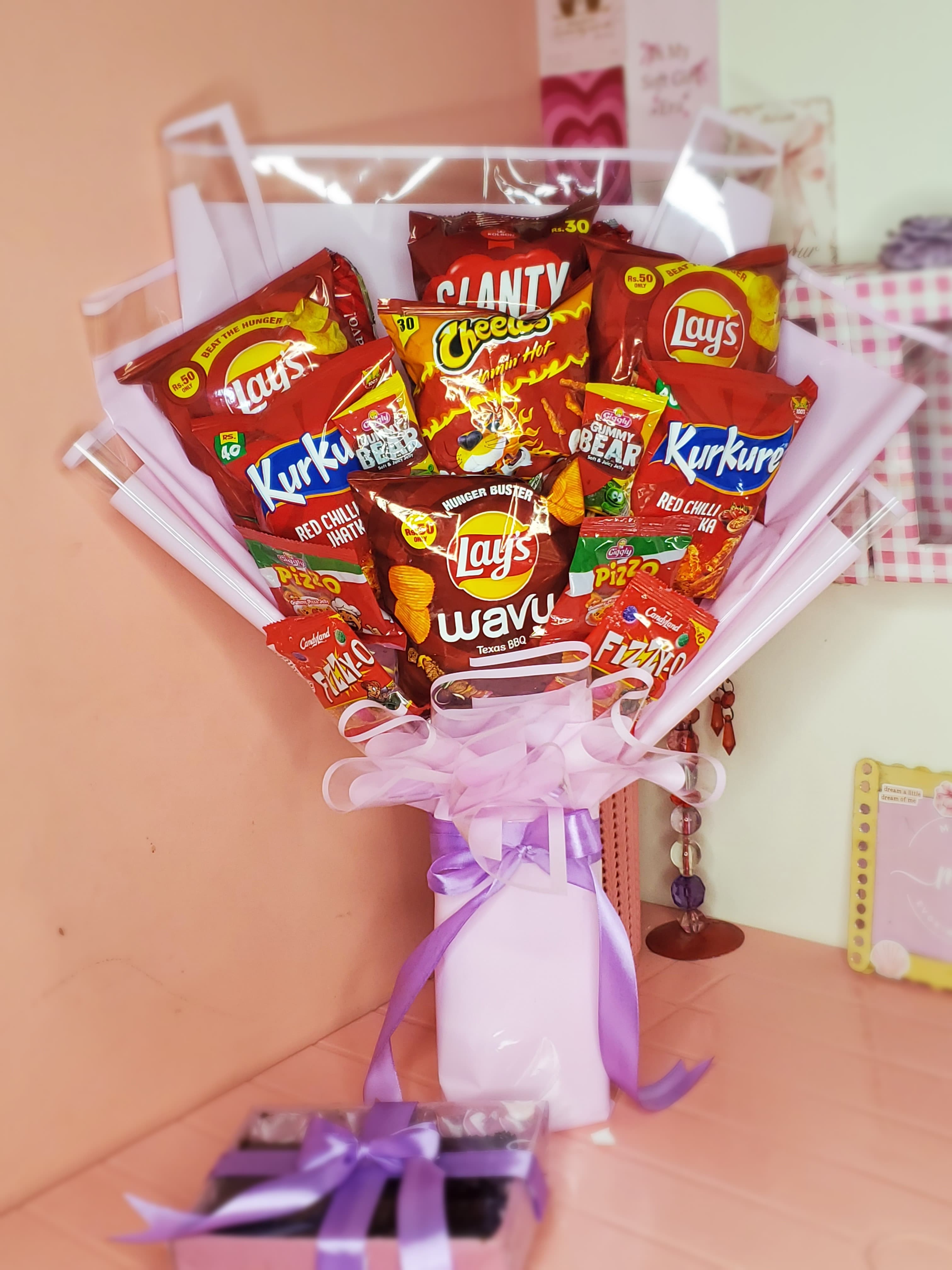 Affordable Snack Bouquet 🌸🍿