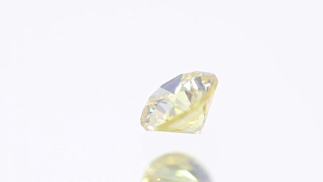 Natural Yellow Diamond Round 0.20 ct Polished