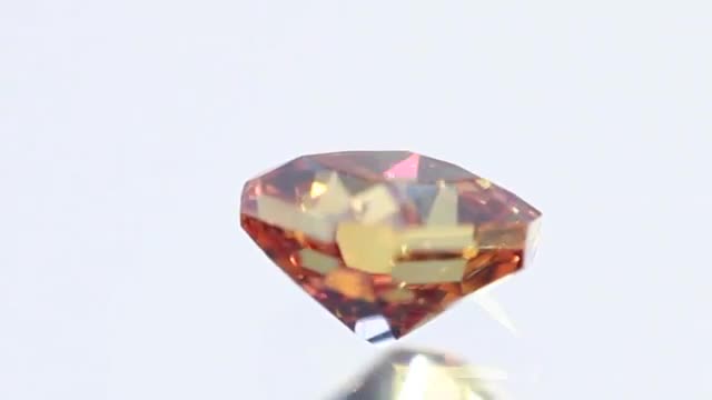 Brass Patina Ring - Burnt Orange Diamonds and Squares
