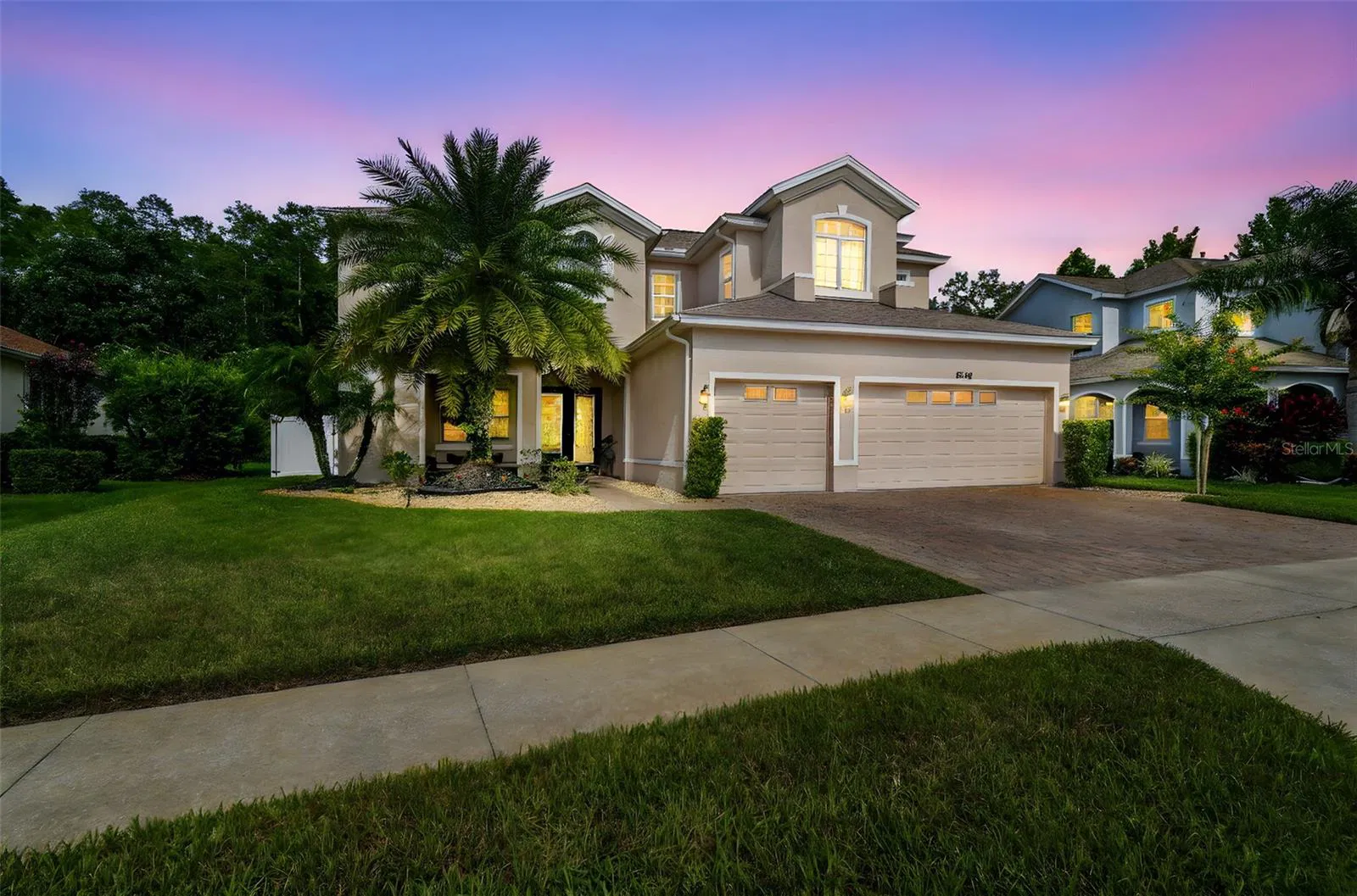 Gated home with heated saltwater pool and conservation views in Land O' Lakes