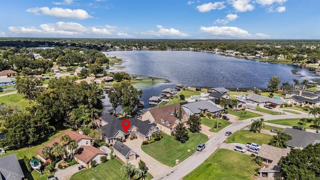 Waterfront home with resort-style pool and spa in Land O' Lakes FL