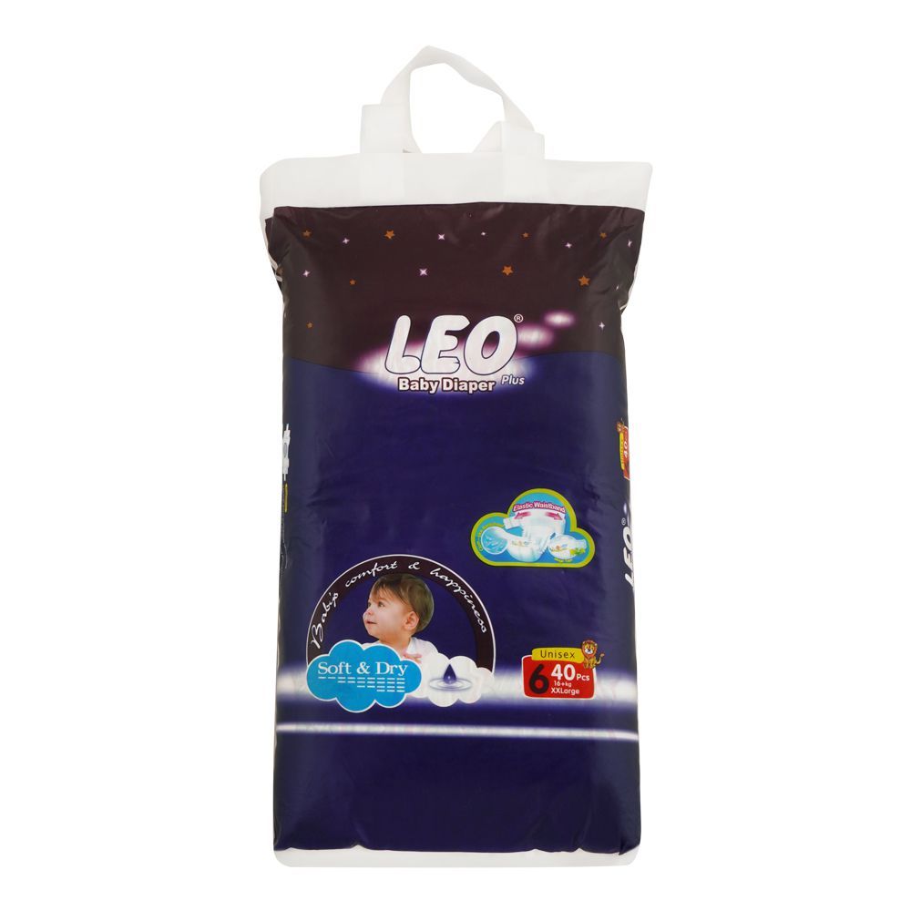Leo Baby Diapers XXL Size 6 40pcs