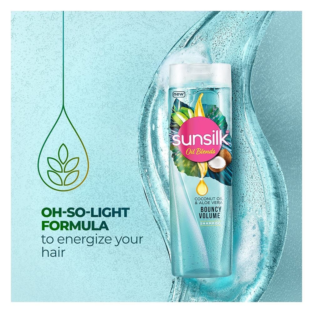 Sunsilk Coconut Oil & Aloe Vera Bouncy Volume Shampoo 380ml