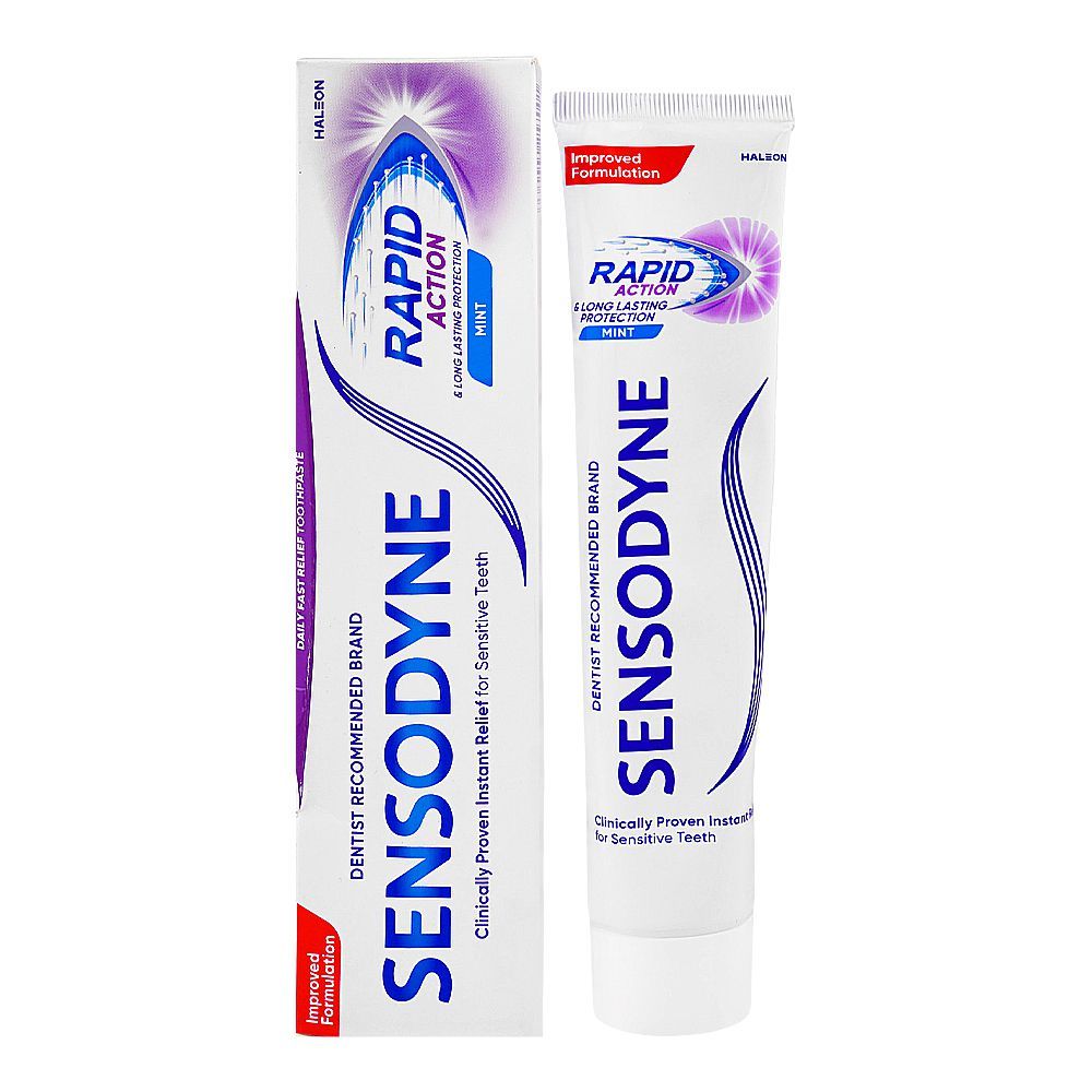 Sensodyne Rapid Action Mint Toothpaste(سینسوڈائن ریپڈ ایکشن منٹ ٹوتھ پیسٹ) 100g