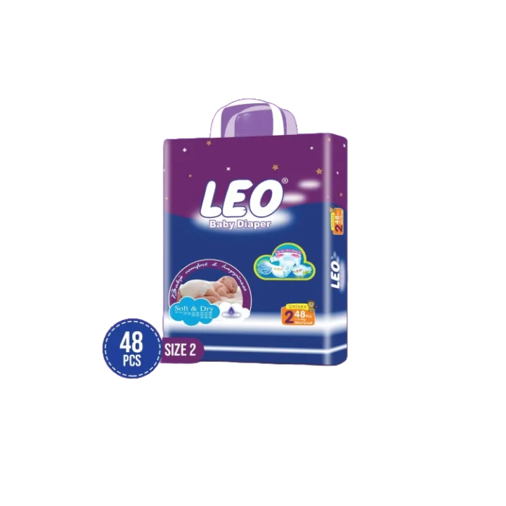 Leo Baby Diapers Small Size 2 48pcs