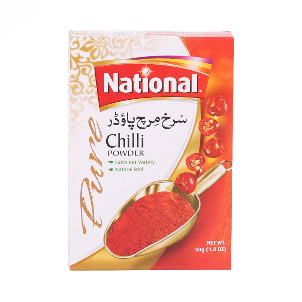 National Chilli Powder(نیشنل لال مرچ پاؤڈر) 50g