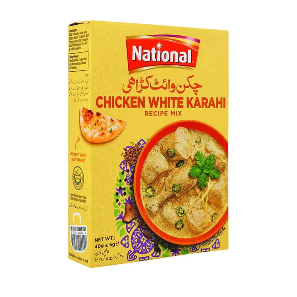 National White Karahi Masala(نیشنل وائٹ کڑاہی مصالحہ) 40g