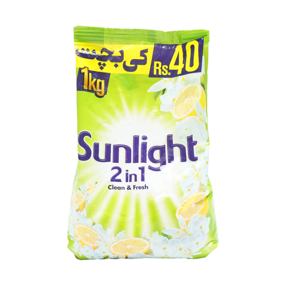 Sunlight 2in1 Washing Powder Green 1kg