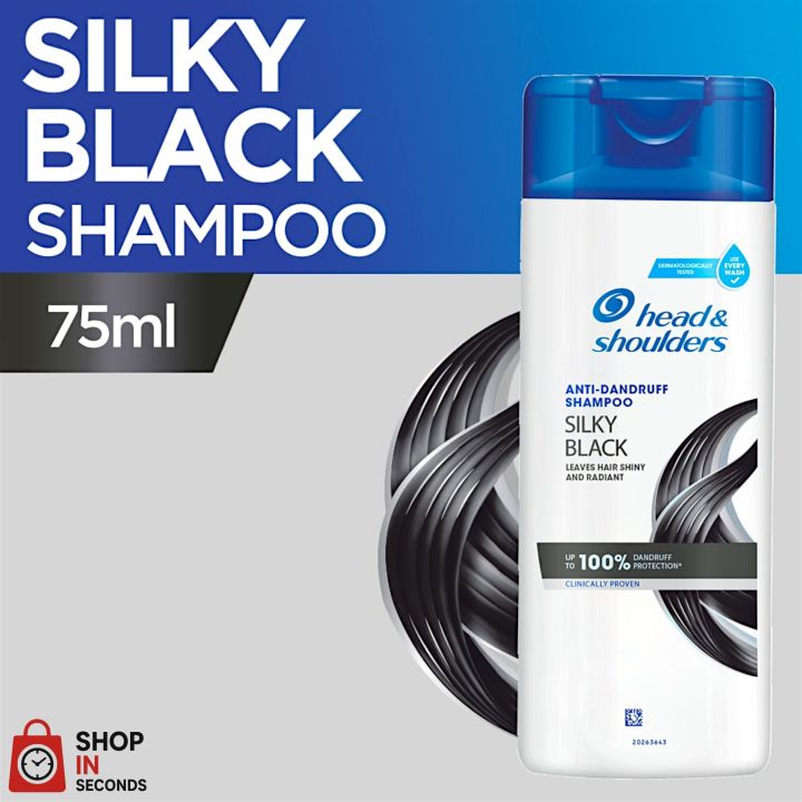 Head & Shoulders Silky Black Shampoo 75ml