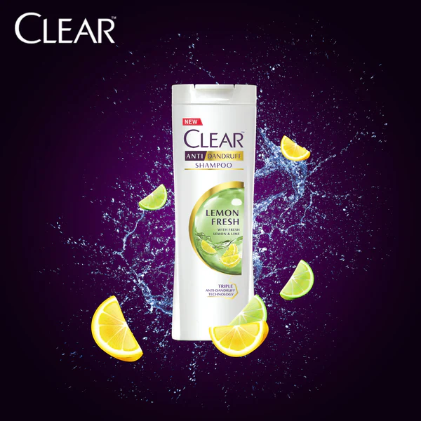 Clear Lemon Fresh Anti-Dandruff Shampoo 185ml