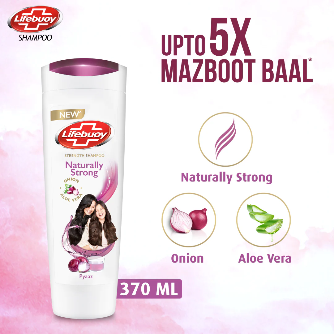 Lifebuoy Naturally Strong Onion + Aloe Vera Shampoo 360ml