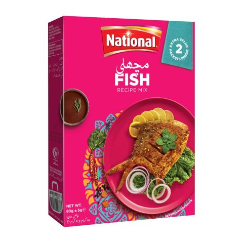 National Fish Masala(نیشنل فش مصالحہ) 80g Double Pack