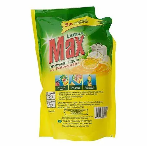 Lemon Max Dishwash Liquid Pouch – 450ml