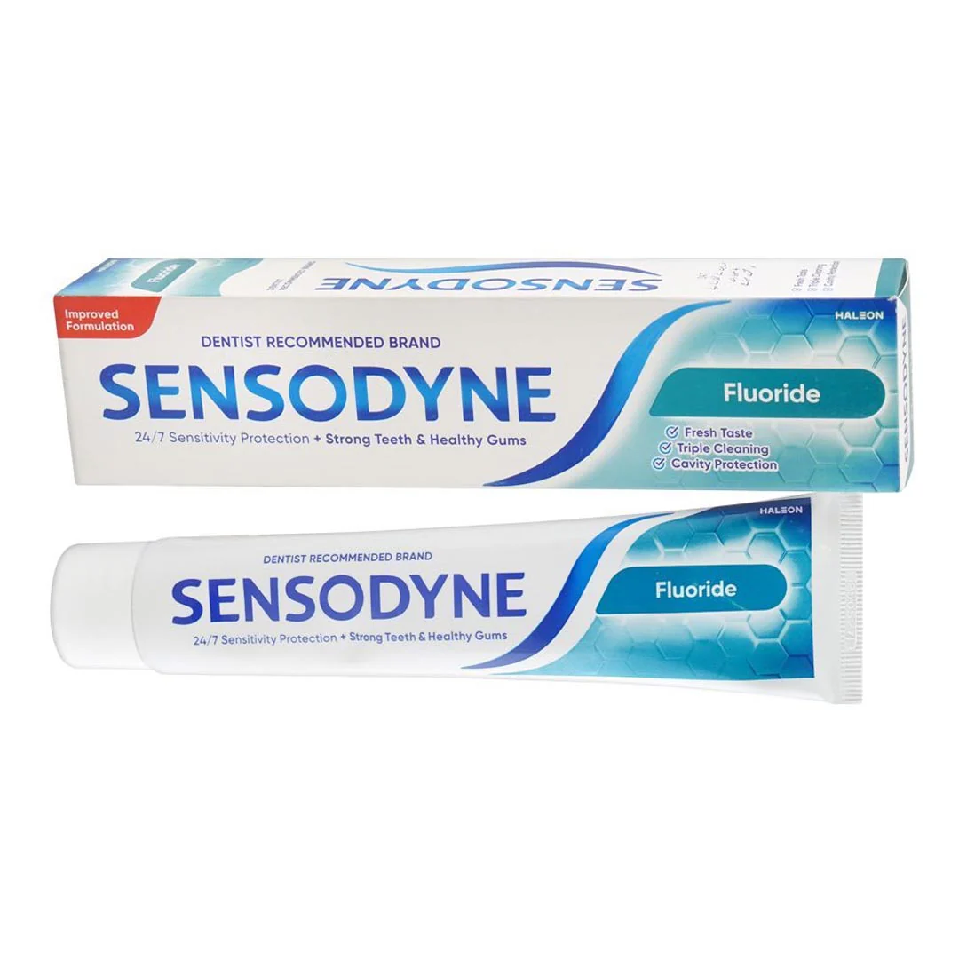 Sensodyne Fluoride Toothpaste(سینسوڈائن فلورائیڈ ٹوتھ پیسٹ) 100g