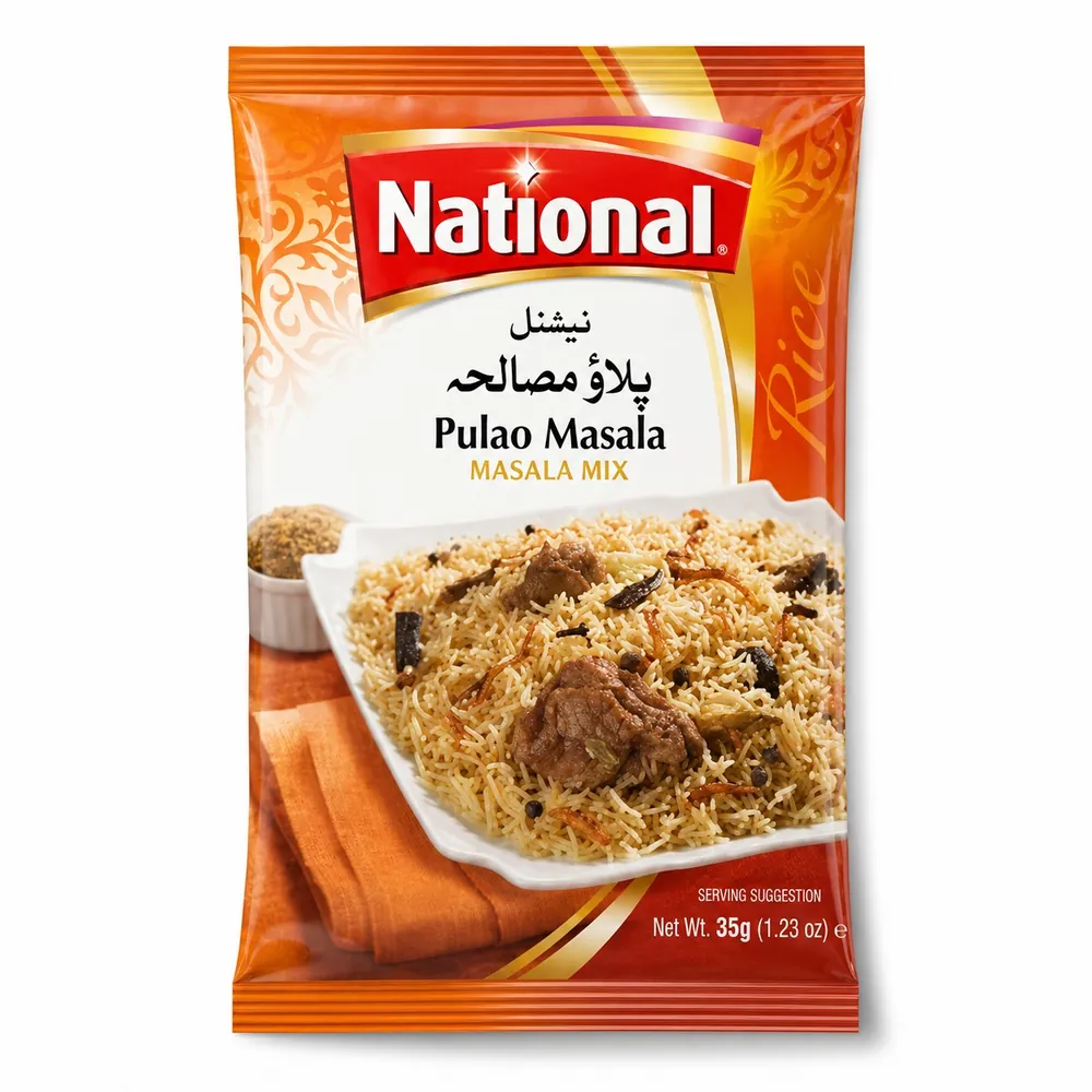 National Pulao Masala(نیشنل پلاؤ مصالحہ) 35g Sachet