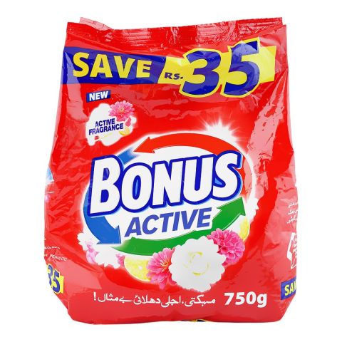 Bonus Active Detergent Powder 750g