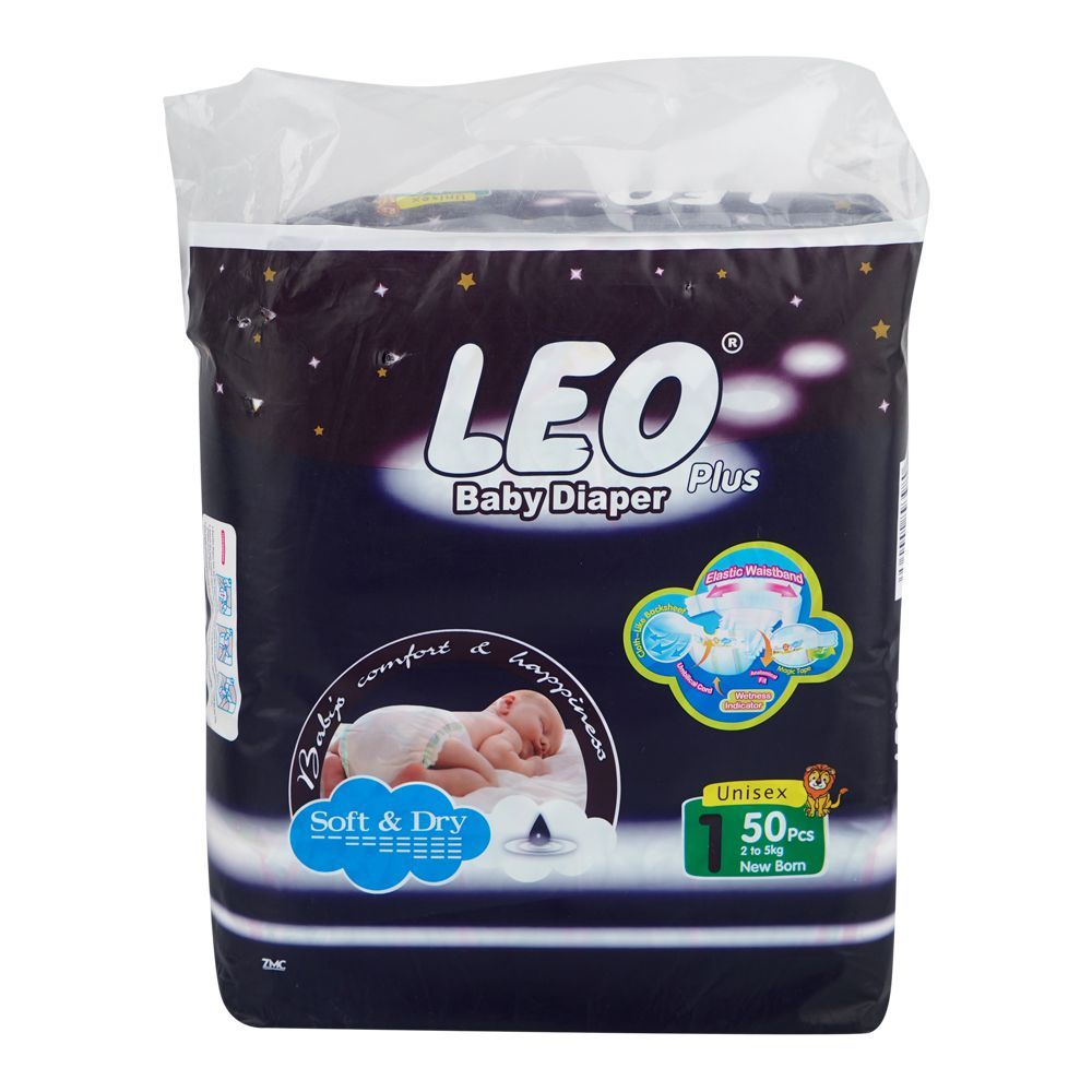 Leo Baby Diapers Newborn Size 1 50pcs