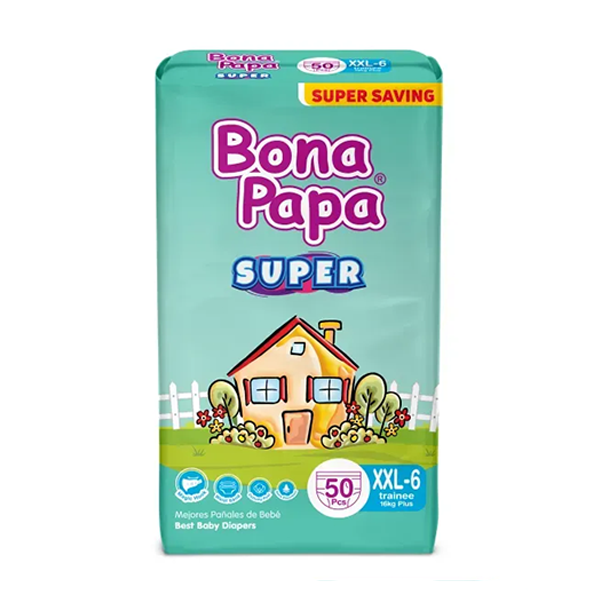 Bona Papa Super Baby Diapers XXL Size 6 50pcs