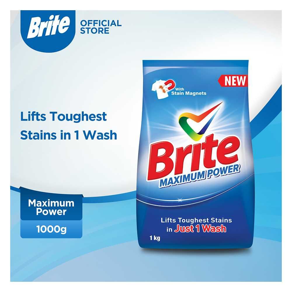 Brite Maximum Power Detergent Powder 1kg