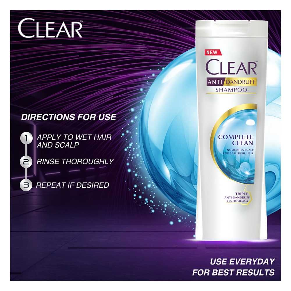 Clear Men Complete Clean Anti-Dandruff Shampoo 380ml