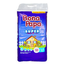 Bona Papa Super Baby Diapers Large Size 4 50pcs