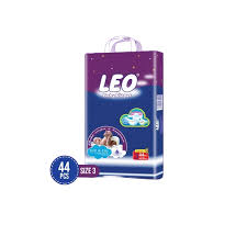 Leo Baby Diapers Medium Size 3 44pcs