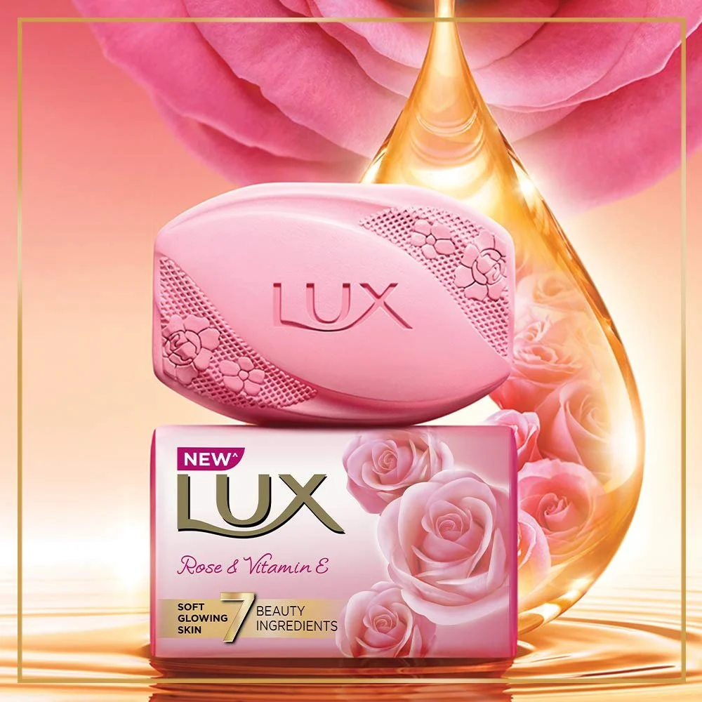 Lux Rose Glow Pink Soap 128g