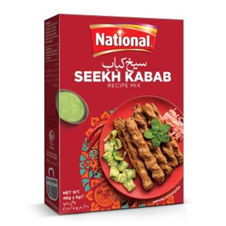 National Seekh Kabab Masala(نیشنل سیخ کباب مصالحہ) 46g
