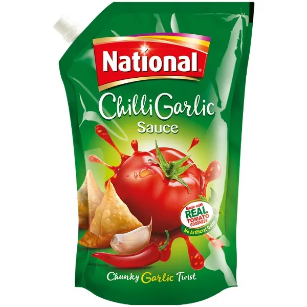 National Chilli Garlic Sauce(نیشنل چلی گارلک ساس) 800g Pouch
