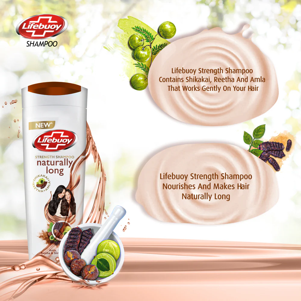 Lifebuoy Naturally Long Strength Shikakai Shampoo 175ml