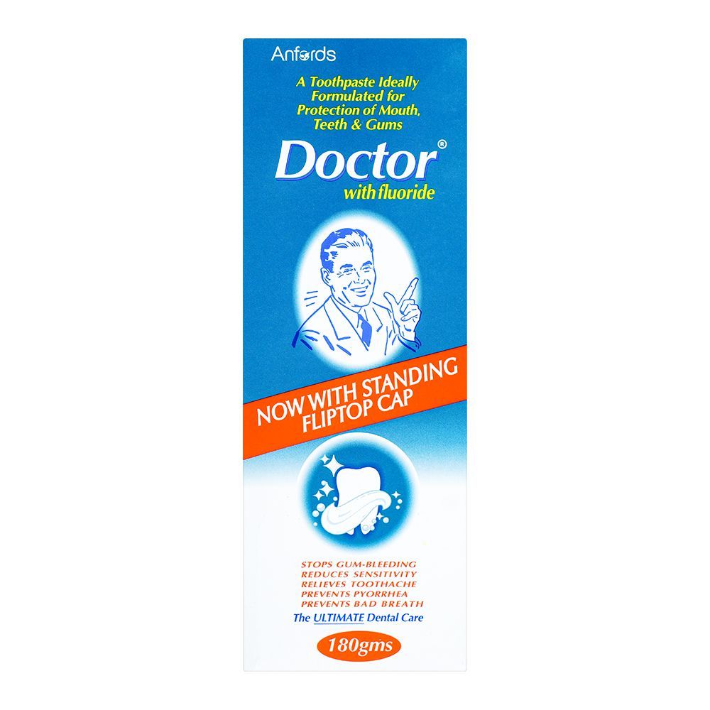 Doctor Fluoride Toothpaste Double Saver(ڈاکٹر فلورائیڈ ٹوتھ پیسٹ ڈبل سیور) 180g