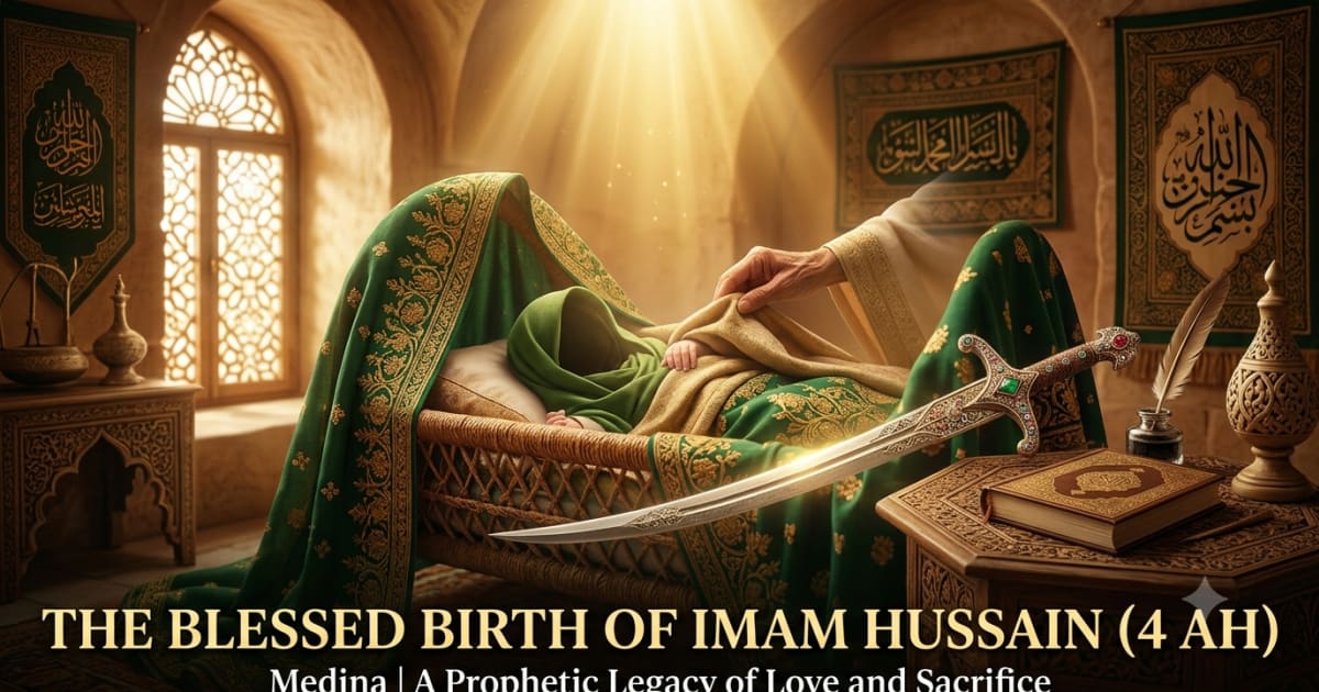 The Birth of Imam Hussain (4 AH): A Legacy of Prophetic Love and Spiritual Excellence