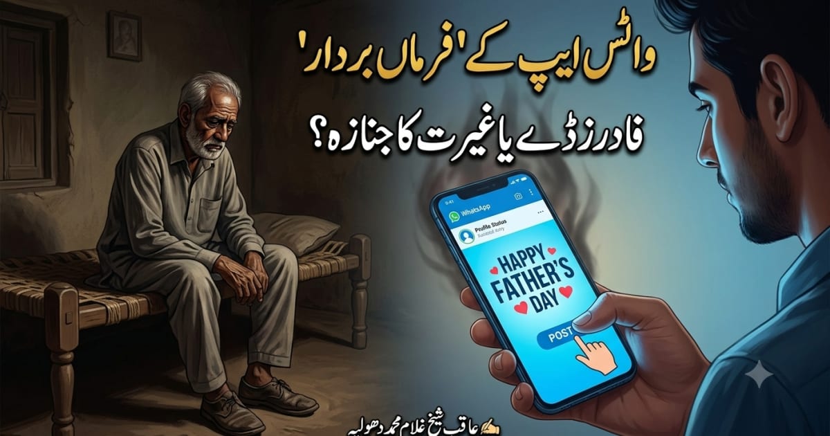 فادرز ڈے کا واٹس ایپ اسٹیٹس اور بوڑھے باپ کے آنسو - چشم کشا تحریر