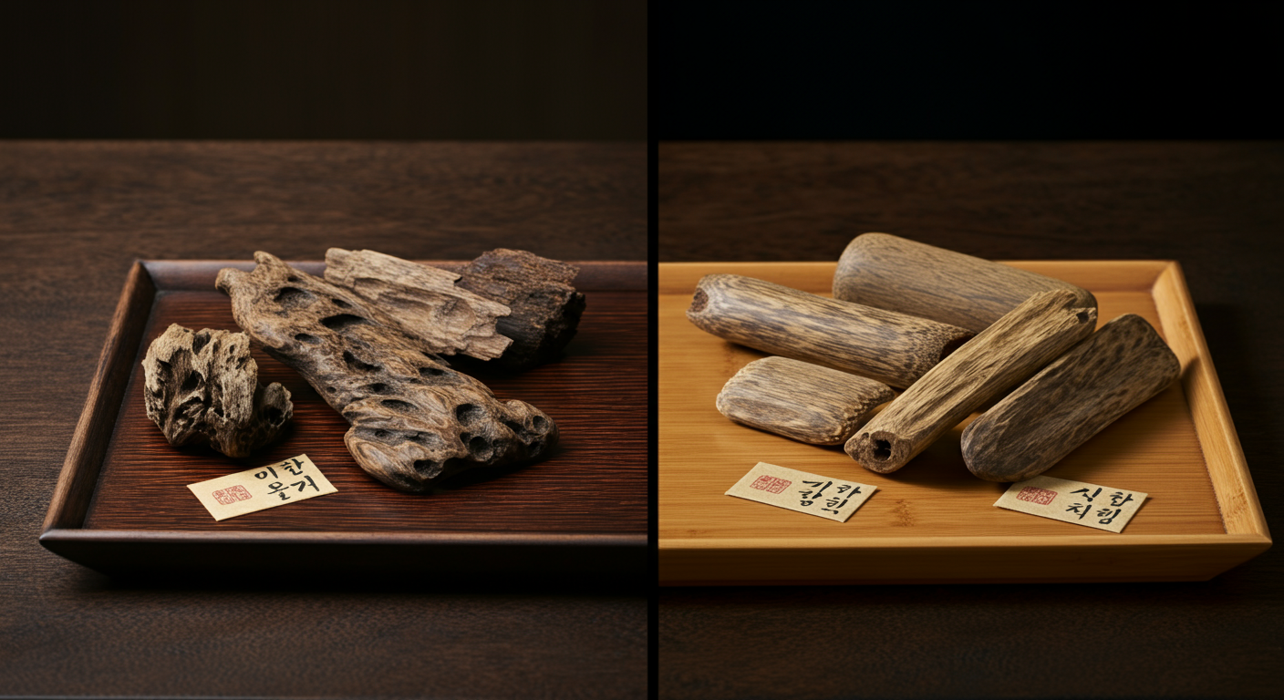 自然沈香 vs 人工沈香比較