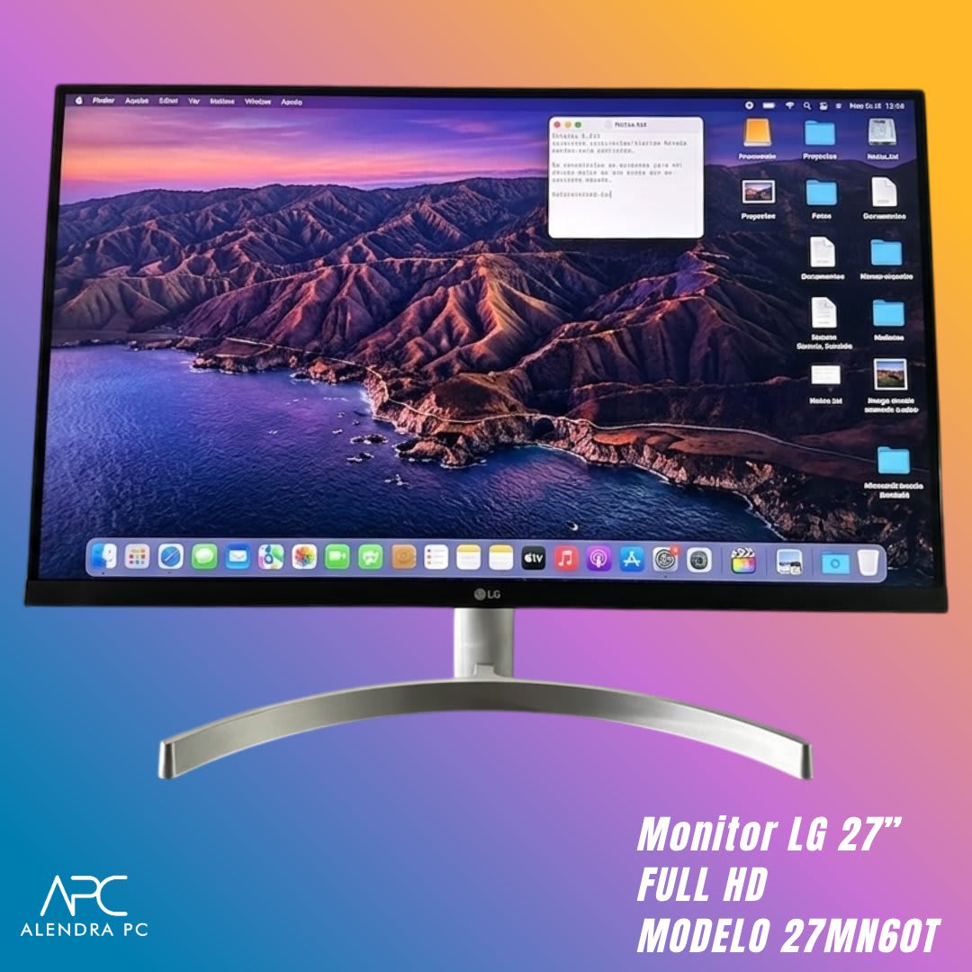 Monitor 27 pulgadas LG 27mn60t-w 