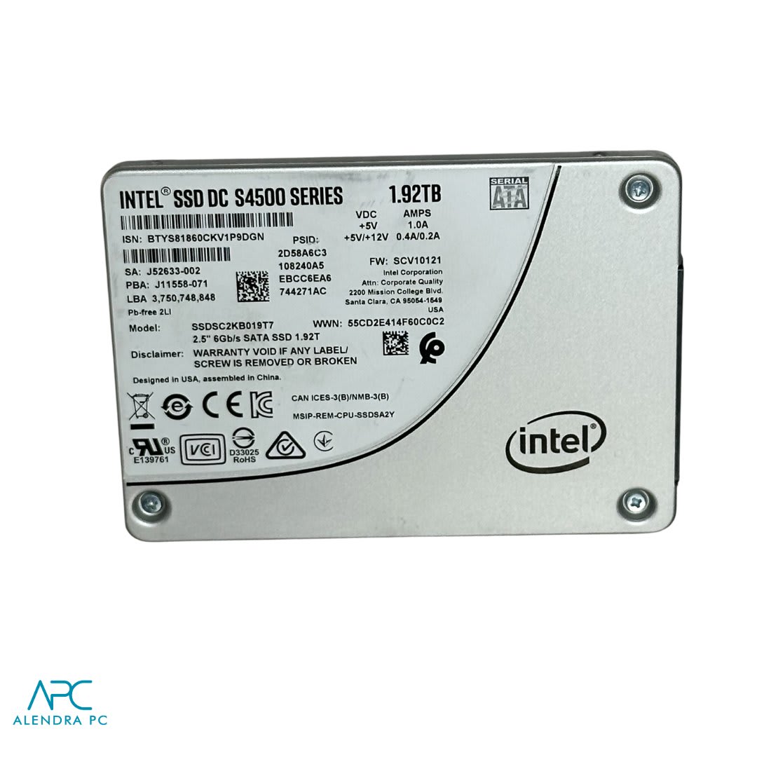 intel ssd dc s4500 solido 2.5 1.92 tb SSD