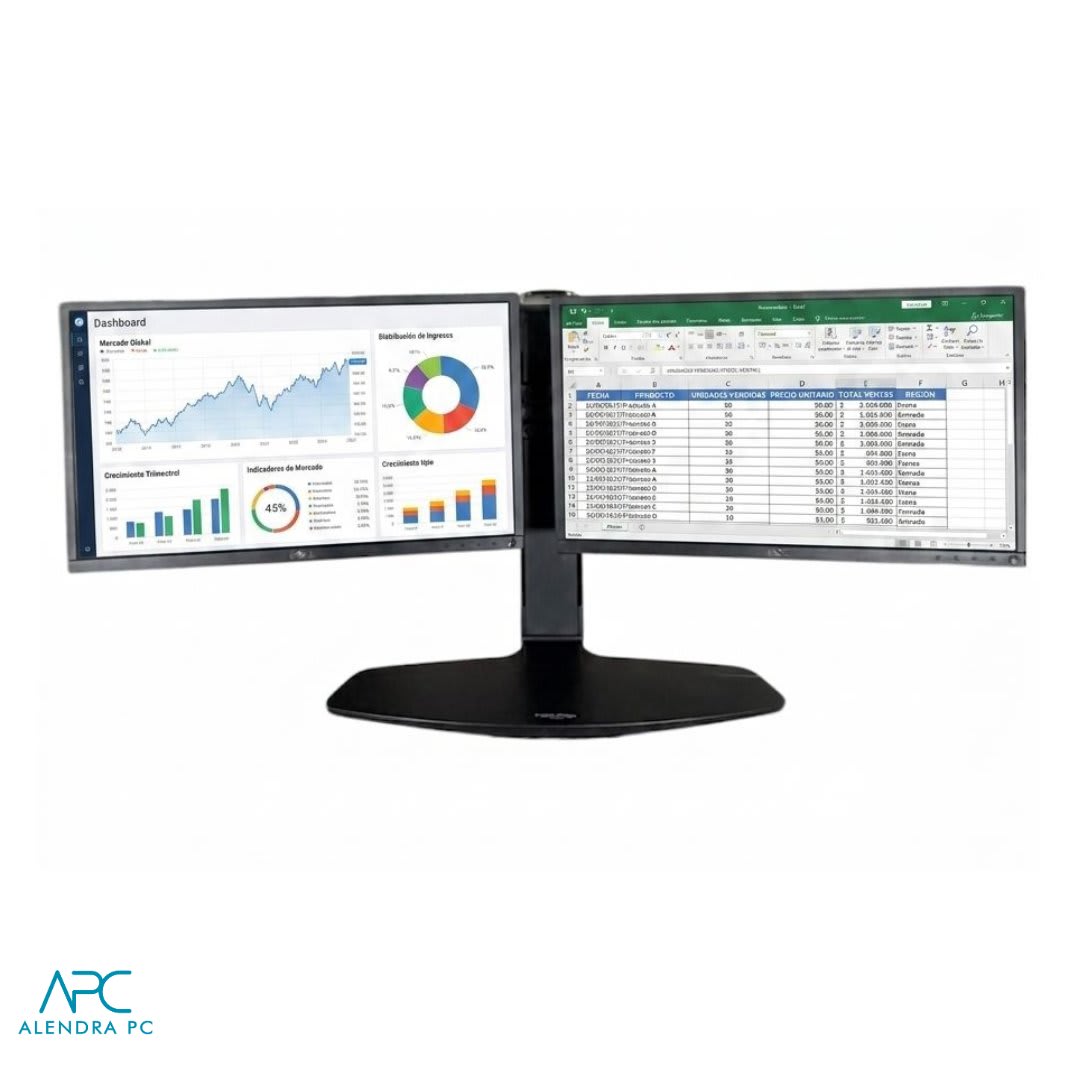stand para doble monitor 24 pulgadas 