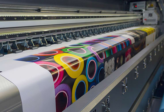 Large format printer producing vibrant colour graphics