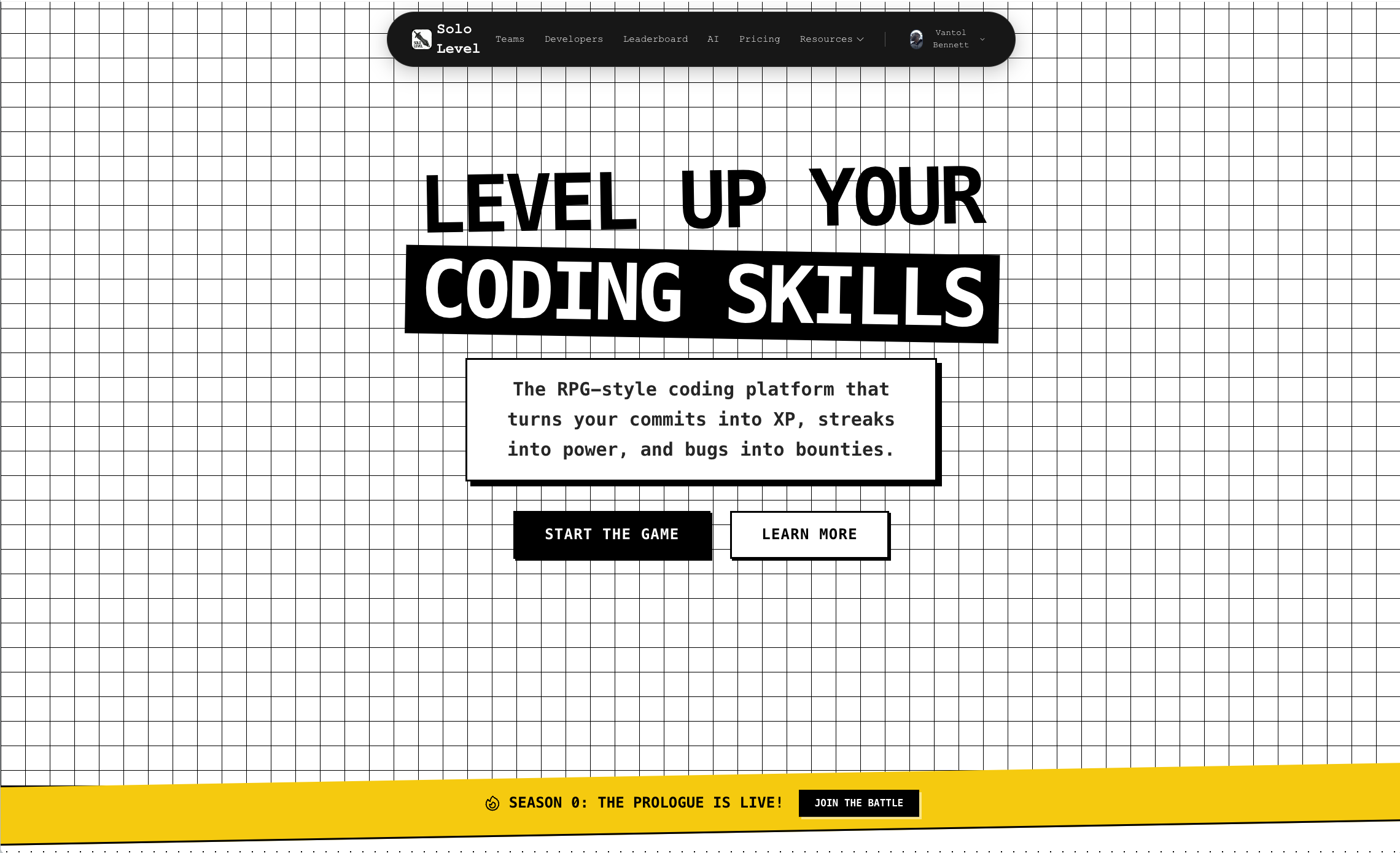 Solo Level interface