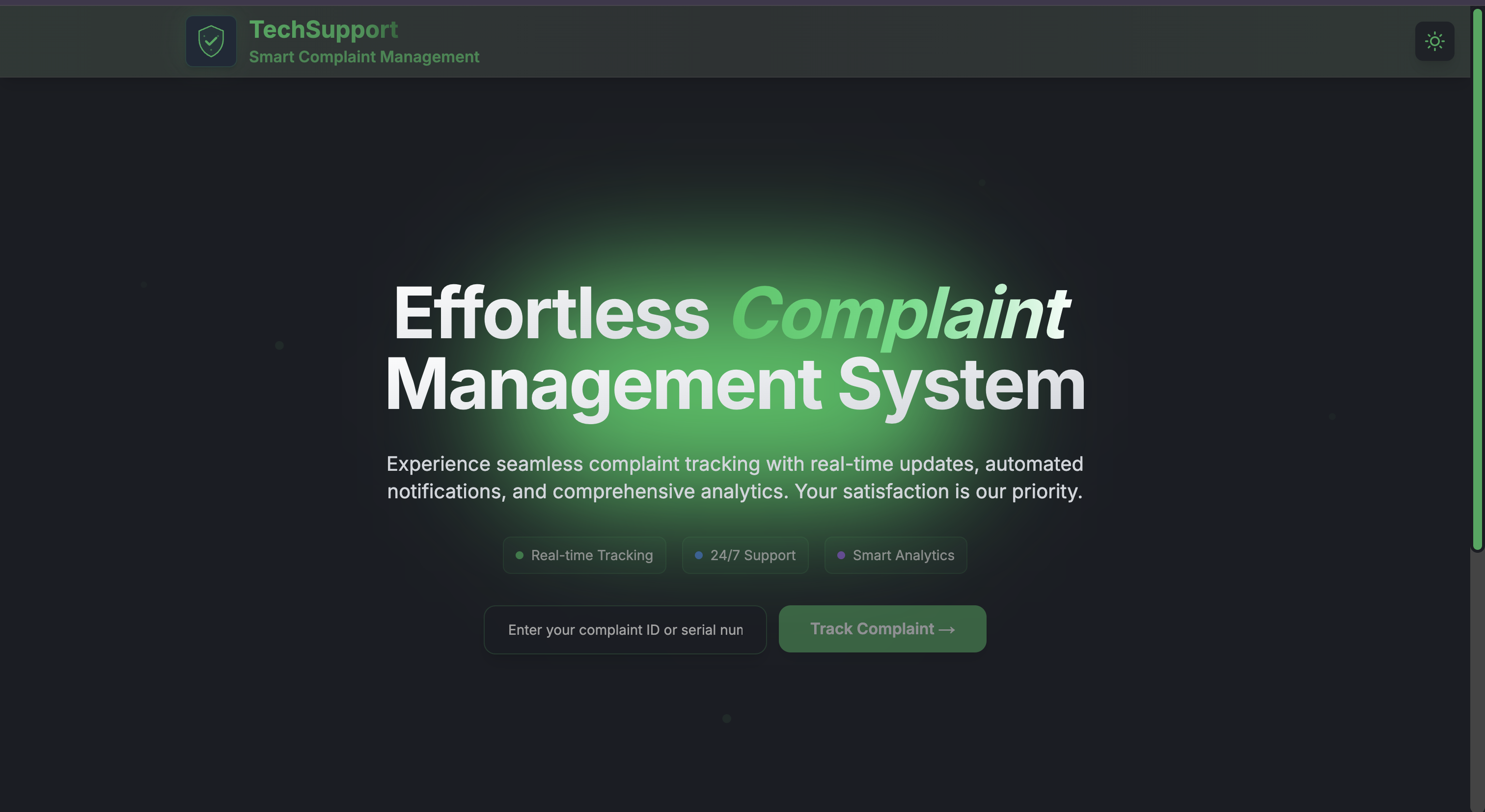 Complaint Tracking System
