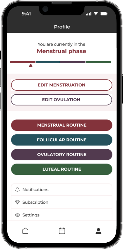 La app creada para sincronizar tu estilo de vida con tu ciclo menstrual.