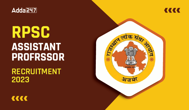 RPSC Assistant Professor Recruitment 2026