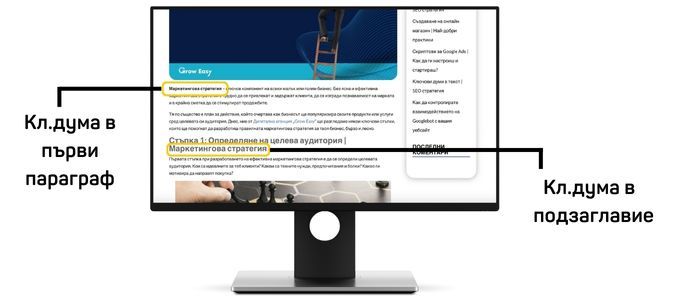 оптимизация на текст